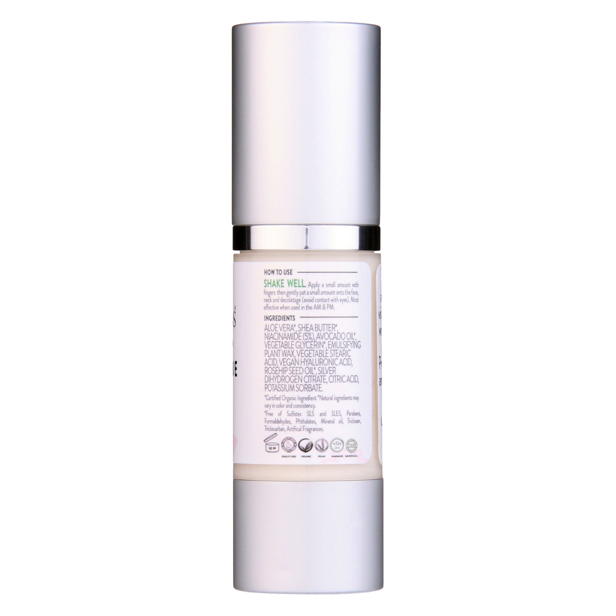 Organic Niacinamide Anti Aging Serum - Tightens Pores, Reduces Wrinkles - Glimmer Goddess® Organic Skin Care