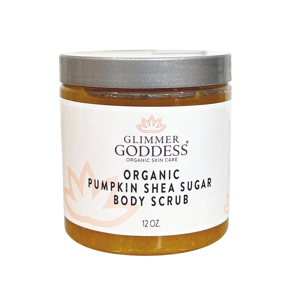 Organic Pumpkin Shea Sugar Body Scrub - Glimmer Goddess® Organic Skin Care