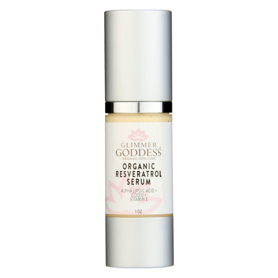 Organic Resveratrol Serum with Alpha Lipoic Acid, CoQ10 & Vitamin E for radiant skin care
