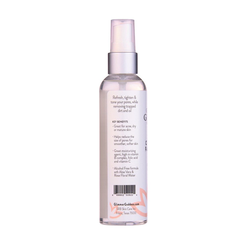 Organic Rose Water Citrus Twist Facial Toner - Glimmer Goddess® Organic Skin Care