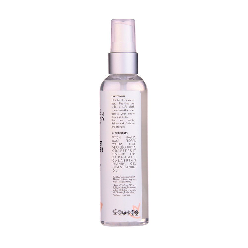 Organic Rose Water Citrus Twist Facial Toner - Glimmer Goddess® Organic Skin Care