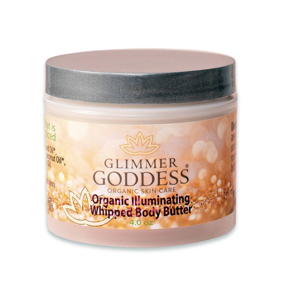 Organic Shimmering Body Butter Whipped To Perfection - Glimmer Goddess® Organic Skin Care