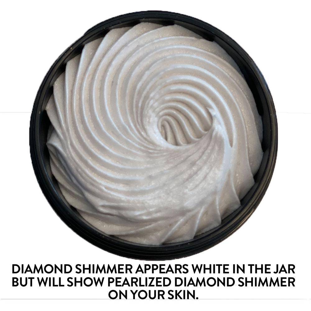 Organic Shimmering Body Butter Whipped To Perfection - Glimmer Goddess® Organic Skin Care