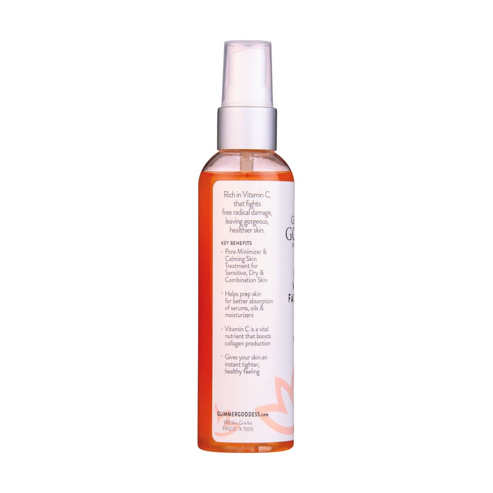 Organic Vitamin C Facial Toner & Natural Astringent - Glimmer Goddess® Organic Skin Care