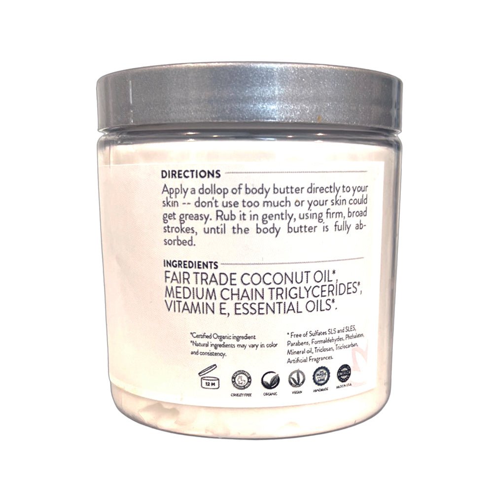 Ultimate Nourishing Organic Whipped Coconut Body Butter - Glimmer Goddess® Organic Skin Care